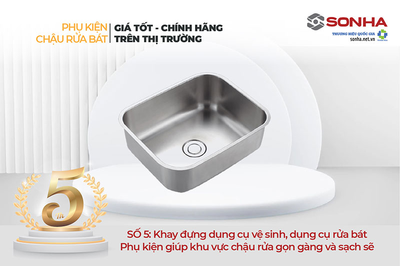 Khay đựng phụ kiện chậu rửa