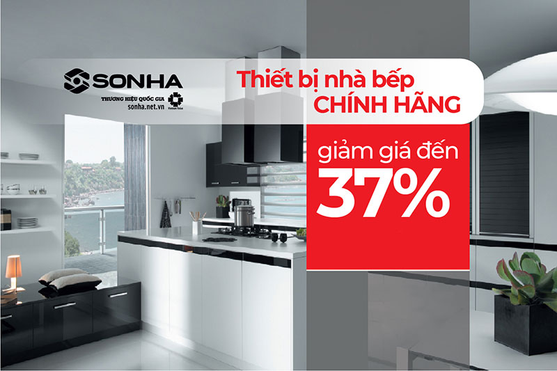 Thiết bị nhà bếp Sơn Hà giảm tới 37%