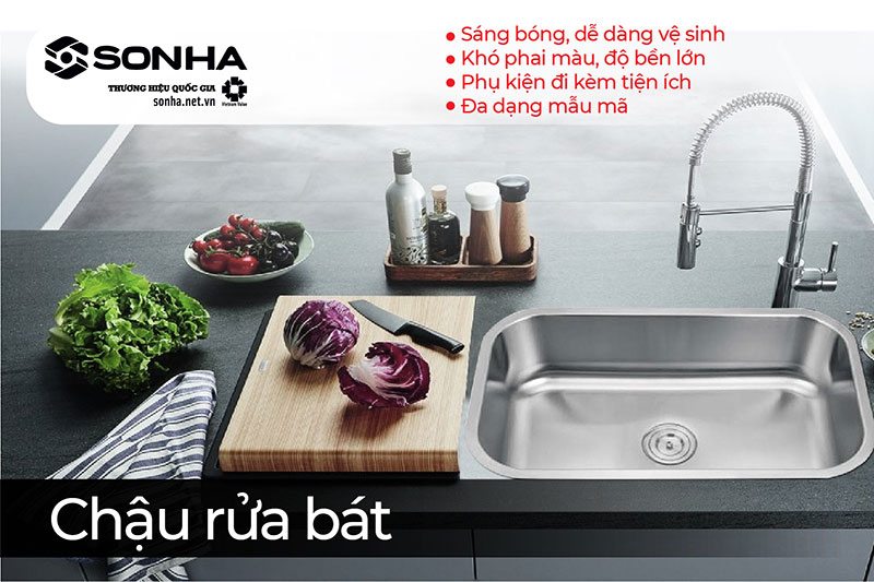 Thiết bị nhà bếp chậu rửa bát