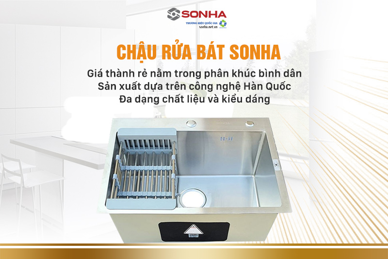 Chậu rửa bát inox Sơn Hà