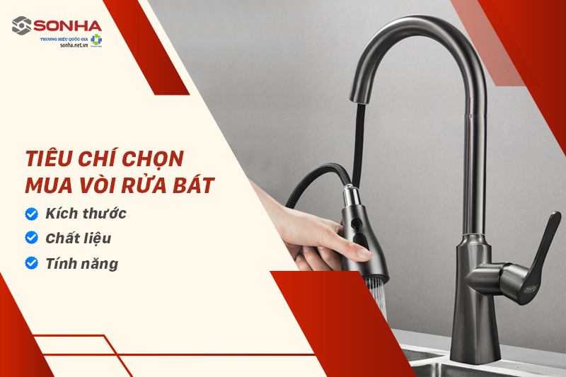 Khi mua vòi chậu rửa bát bạn cần quan tâm tới 3 tiêu chí