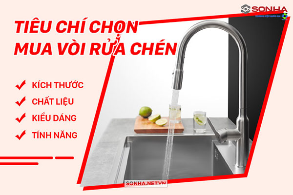 Khi mua vòi chậu rửa bát bạn cần quan tâm tới 3 tiêu chí