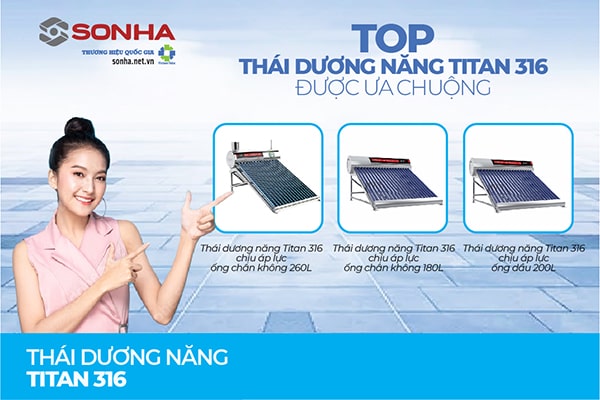 Top 3 thái dương năng Titan 316 