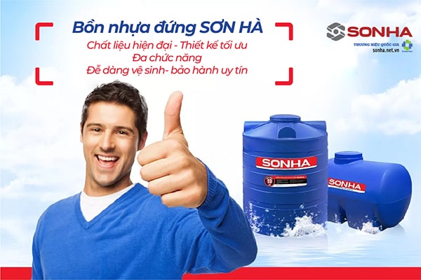 Ưu điểm bồn nước đứng Sơn Hà