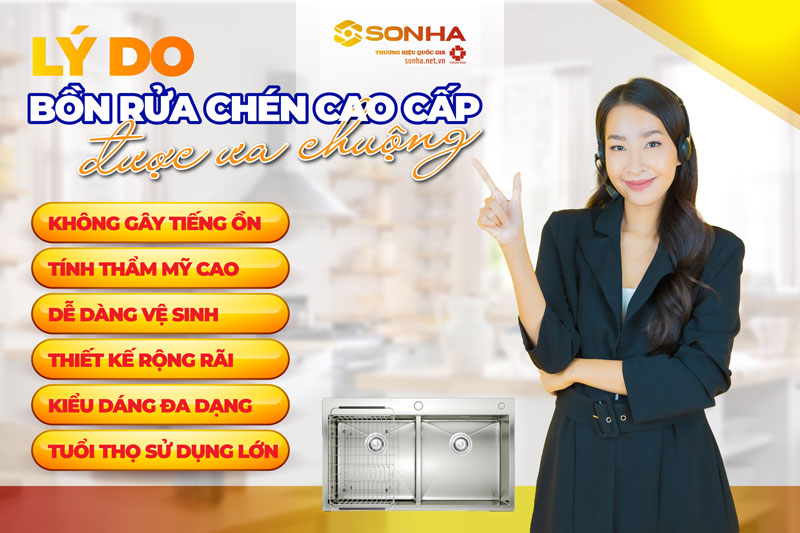 Ưu điểm bồn rửa chén cao cấp
