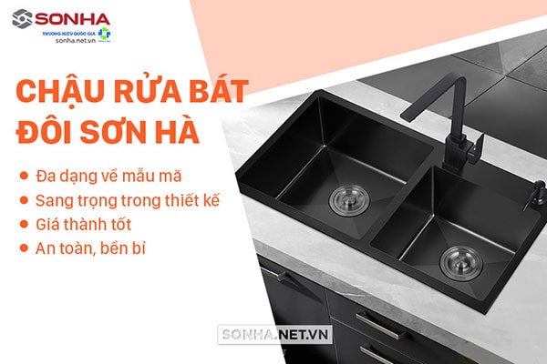 Ưu điểm bồn rửa chén đôi