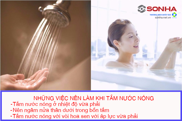 Những việc nên làm khi tắm nước nóng