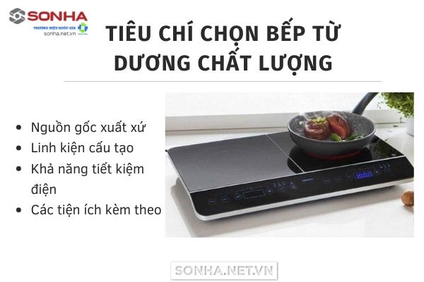 Tiêu chí chọn bếp từ dương tốt, chất lượng