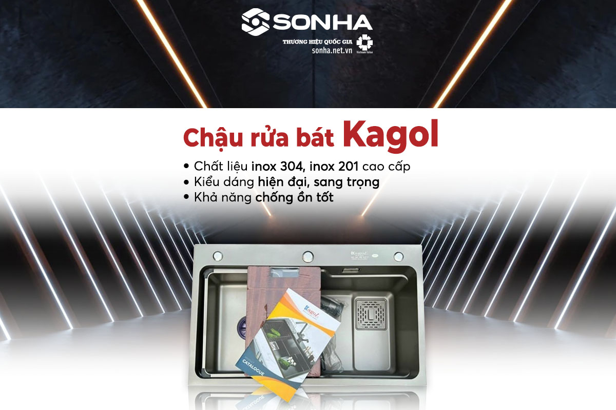 Chậu rửa bát inox Kagol