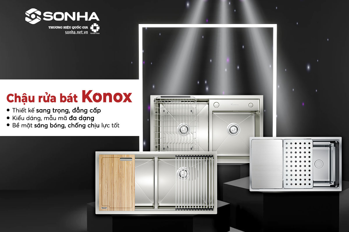 Chậu rửa bát Konox cao cấp