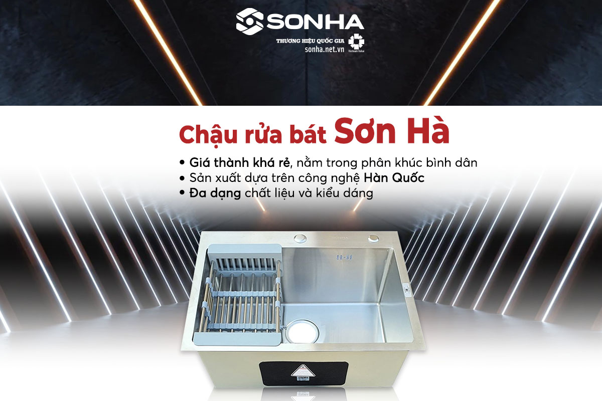 Chậu rửa bát inox Sơn Hà