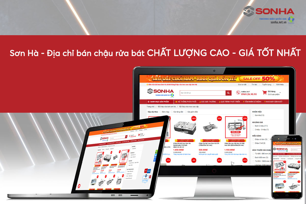 Địa chỉ mua chậu rửa bát cao cấp, chính hãng