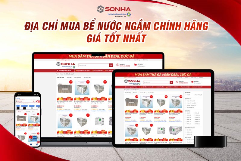 Địa chỉ mua bể ngầm chứa nước Sơn Hà giá tốt nhất