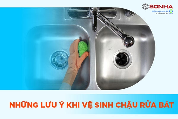 Những lưu ý khi vệ sinh bồn rửa chén