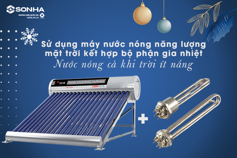 Sử dụng thái dương năng kết hợp bộ phận gia nhiệt