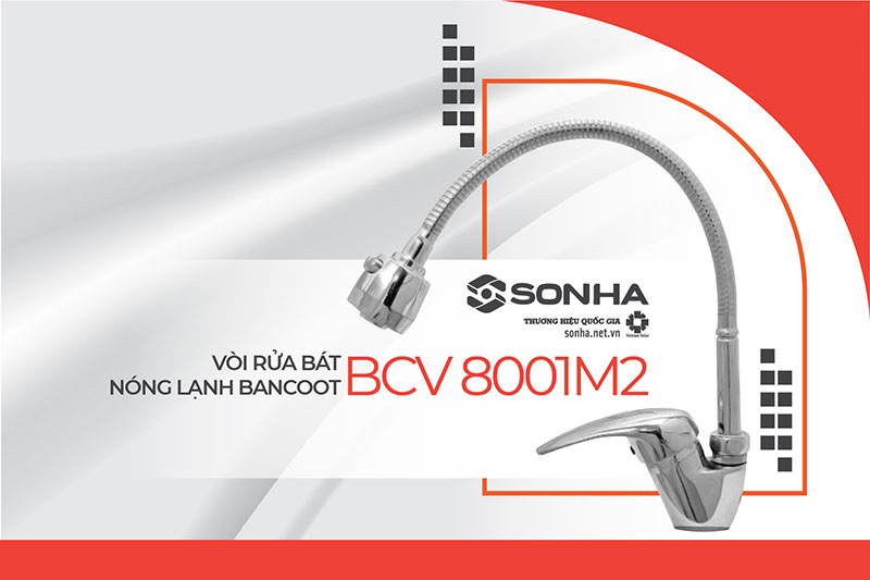 Hình ảnh vòi rửa bát Bancoot BCV 8001M2