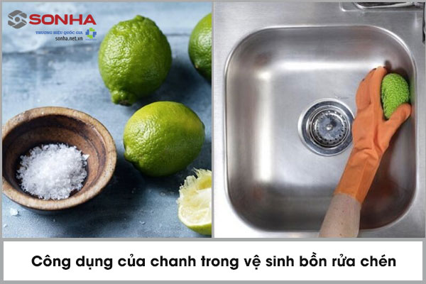 Quả chanh có tác dụng gì trong vệ sinh bồn rửa chén