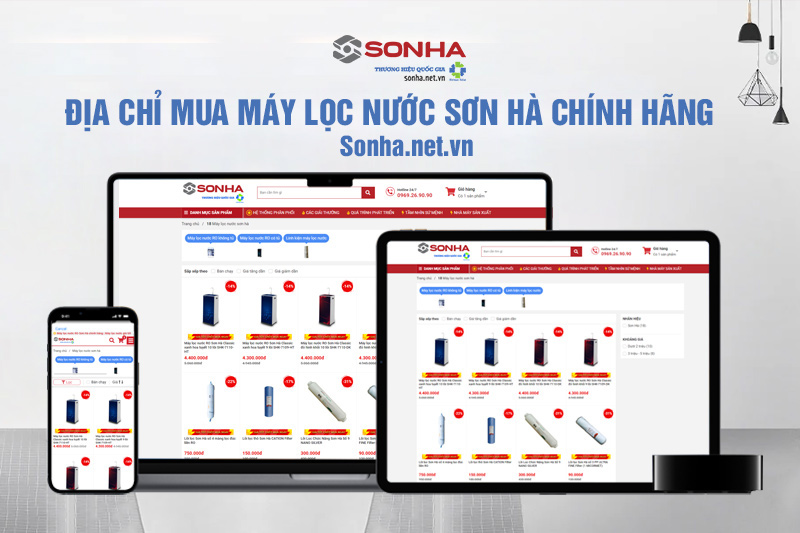 Sonha.net.vn địa chỉ mua máy lọc nước Sơn Hà chính hãng giá tốt nhất