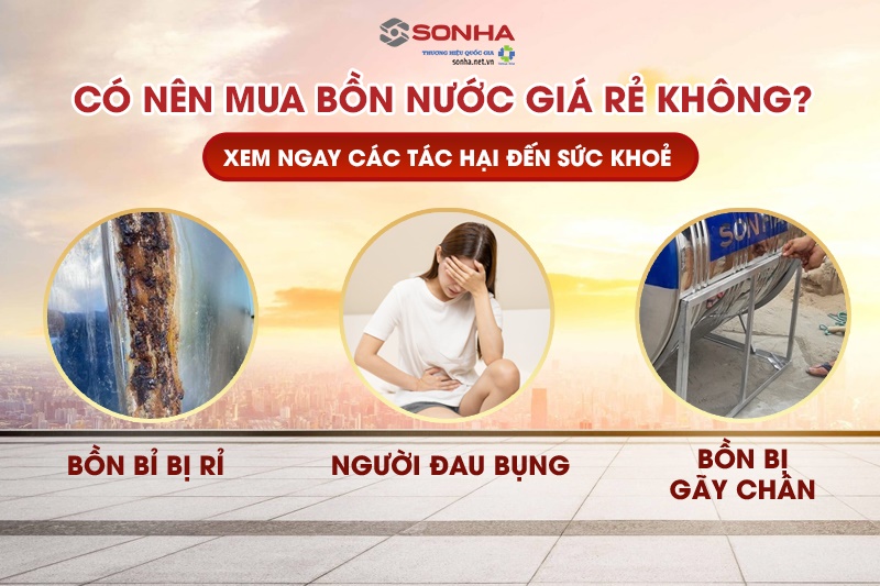 Có nên mua bồn nước Sơn Hà giá rẻ không?