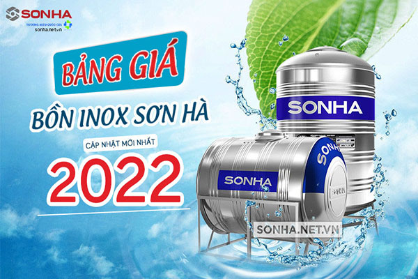 Bảng giá bồn nước inox Sơn Hà 