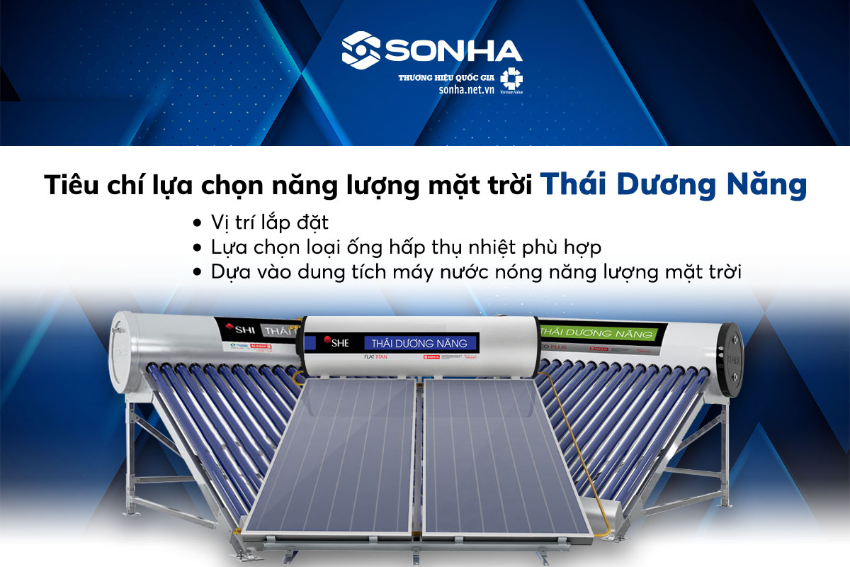 Các tiêu chí lựa chọn năng lượng mặt trời Thái Dương Năng