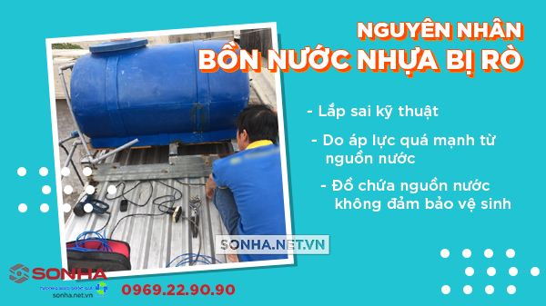 Nguyên nhân bồn nước bị rò