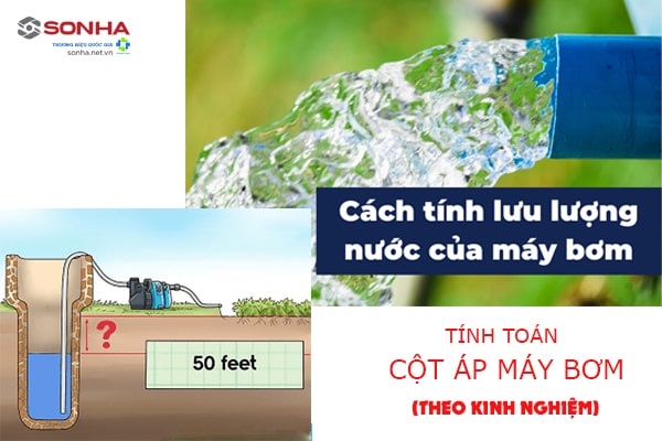 Tính cột áp máy bơm nước theo kinh nghiệm