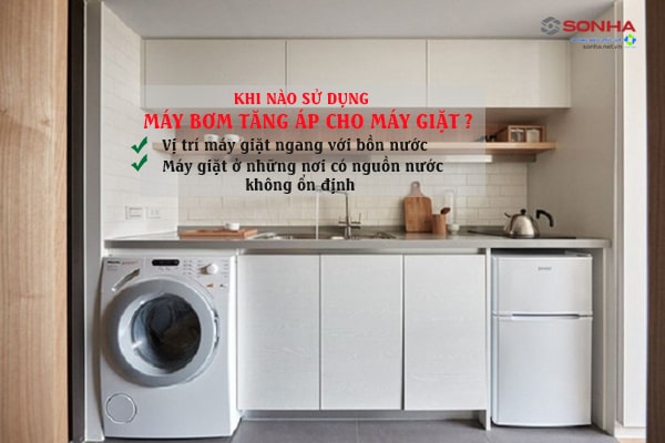 Khi nào nên sử dụng máy bơm tăng áp cho máy giặt?
