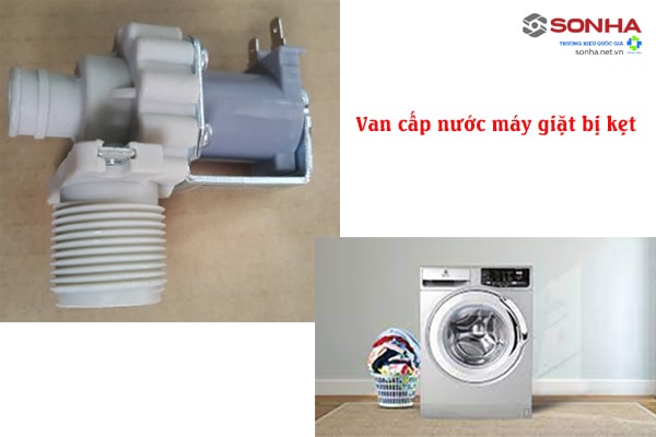 Van cấp nước cho máy giặt bị kẹt