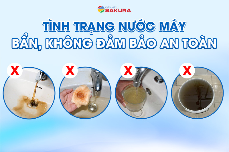 Tình trạng nước máy bẩn gây ám ảnh cho người sử dụng