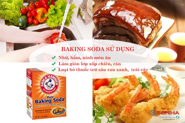 Công dụng baking soda trong nấu ăn