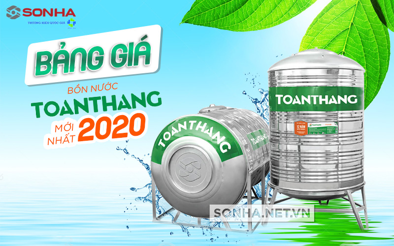 bảng giá bồn nước inox toàn thắng