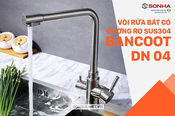 Vòi rửa bát 3 đường nước Bancoot DN04