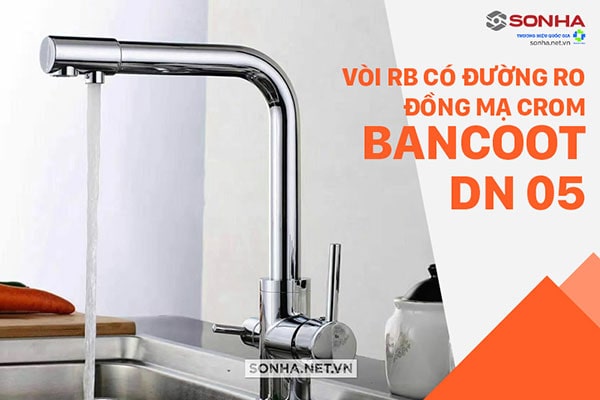 Vòi chậu rửa bát 3 đường nước Bancoot DN05