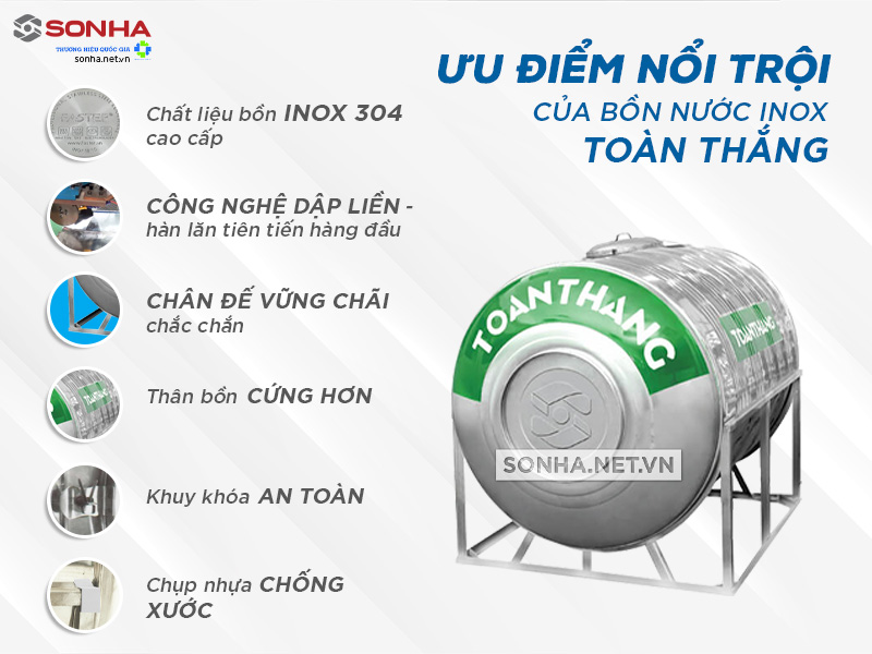 Ưu điểm téc nước inox Toàn Thắng