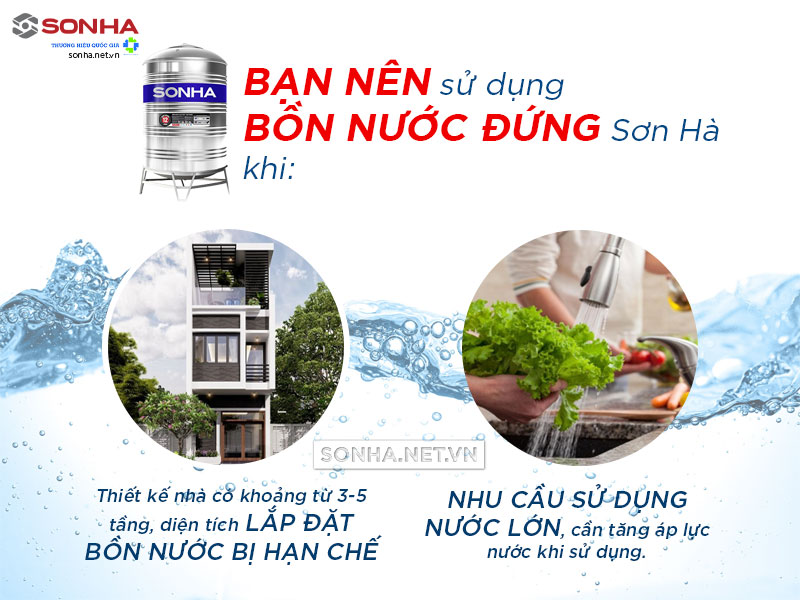 Khi nào nên mua bồn nước đúng sơn hà 