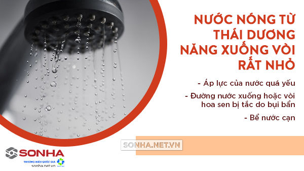 Nước nóng nhỏ giọt khi chảy qua vòi