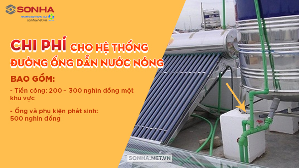 Chi phí cho đường ống dẫn nước nóng