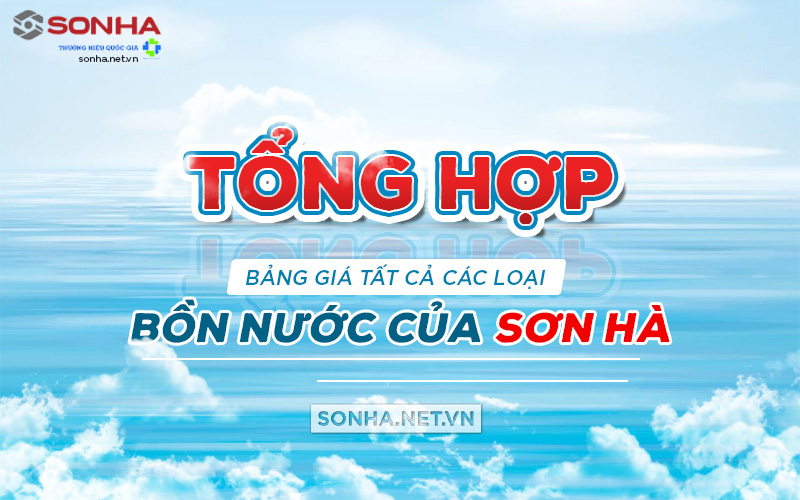 báo giá bồn nước sơn hà mới nhất