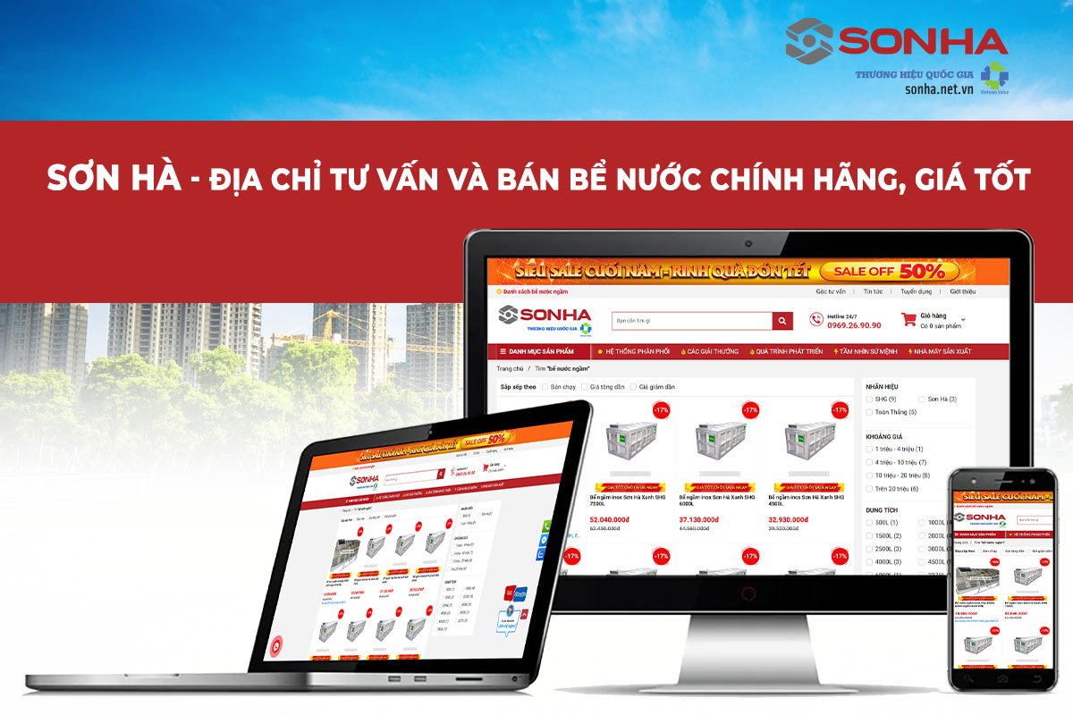 Địa chỉ tư vấn và bán bể nước ngầm chính hãng, uy tín