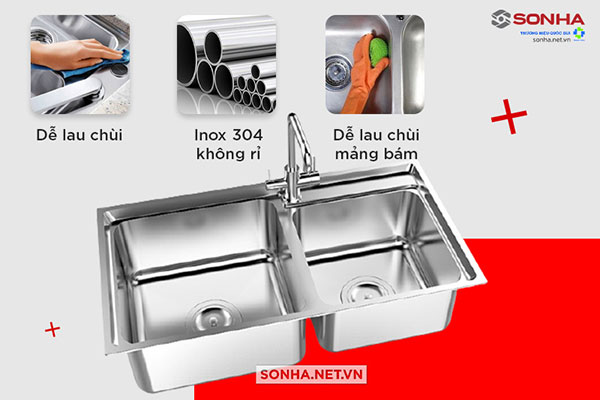 Bồn rửa chén nhỏ mang lại nhiều tiện ích trong quá trình sử dụng trong bếp