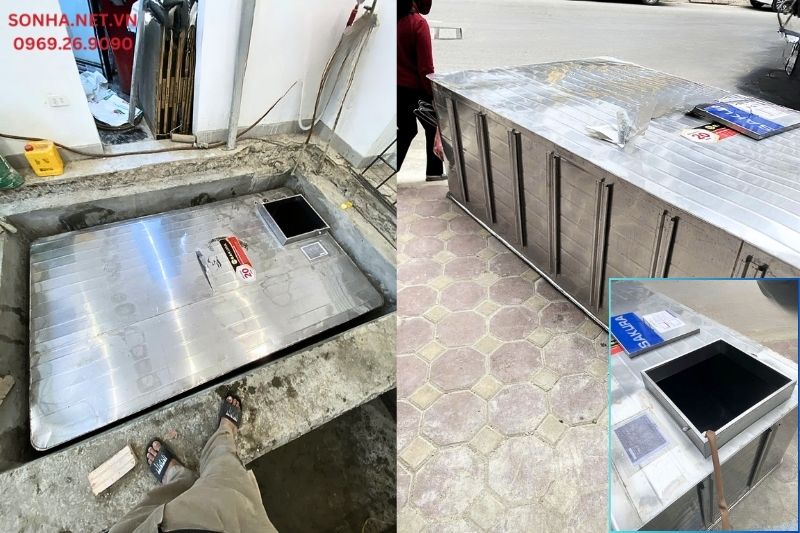Hình ảnh lắp đặt thực tế tại công trình ở Vinhomes Thăng Long