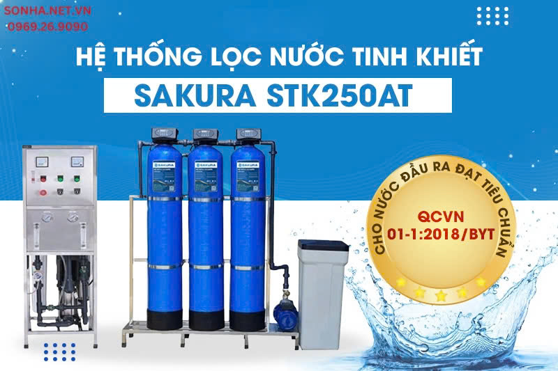 Ưu điểm vượt trội của máy lọc nước công suất 250L/h Sakura SKTK250/AT