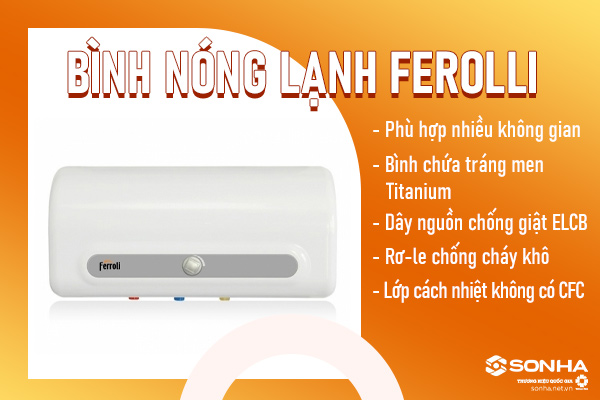  Bình nóng lạnh Ferroli