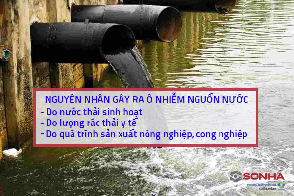 Nguyên nhân gây ra ô nhiễm nguồn nước