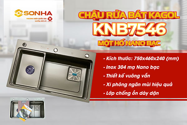Bồn rửa chén Kagol KNB7546