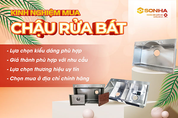 4 Kinh nghiệm mua chậu rửa bát