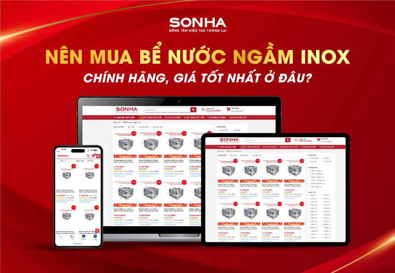 Các thương hiệu bể nước ngầm inox uy tín đáng mua nhất hiện nay