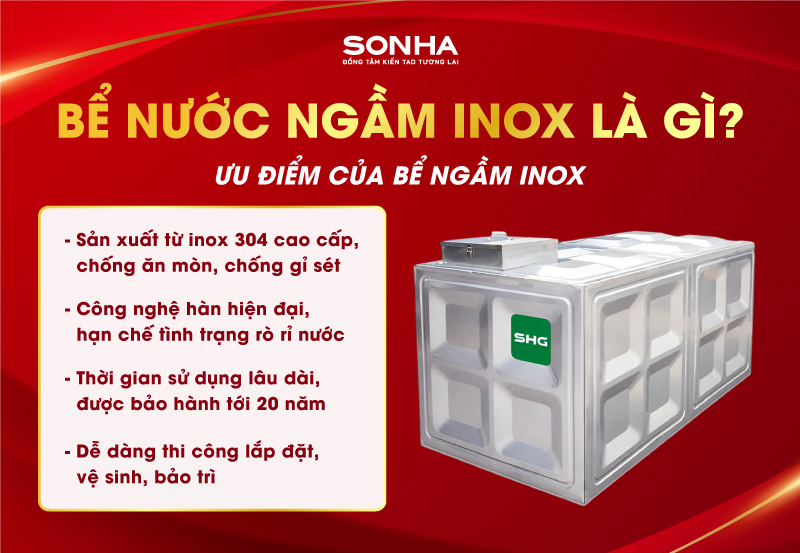 Bể nước ngầm inox là gì? Ưu điểm của sản phẩm