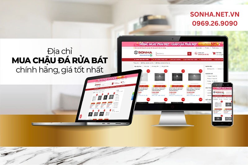 Sonha.net.vn - Địa chỉ mua chậu rửa chén đá chính hãng, giá tốt tới 24%